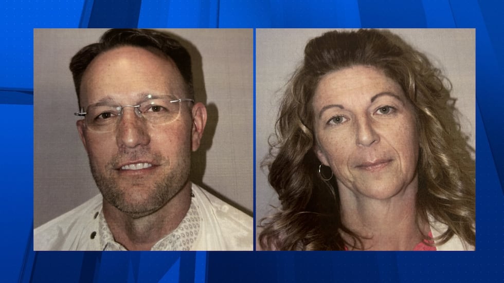Mugshots from the Apache County jail for Michael Whiting and Joy Whiting.