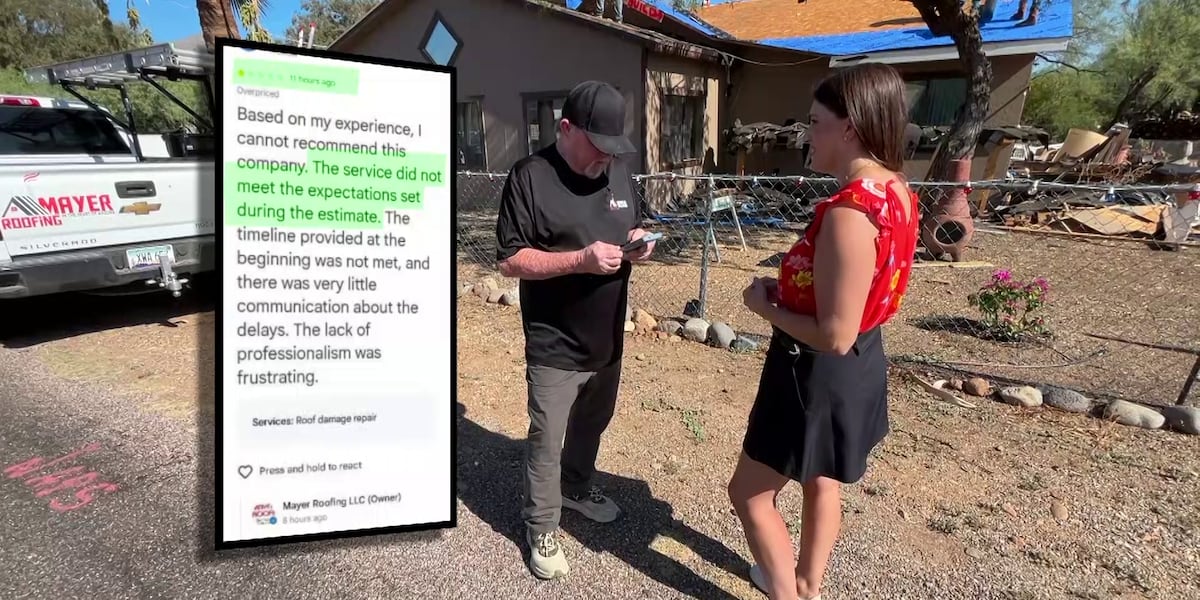 Arizona roofer hit with fake 1-star reviews after refusing to buy good reviews