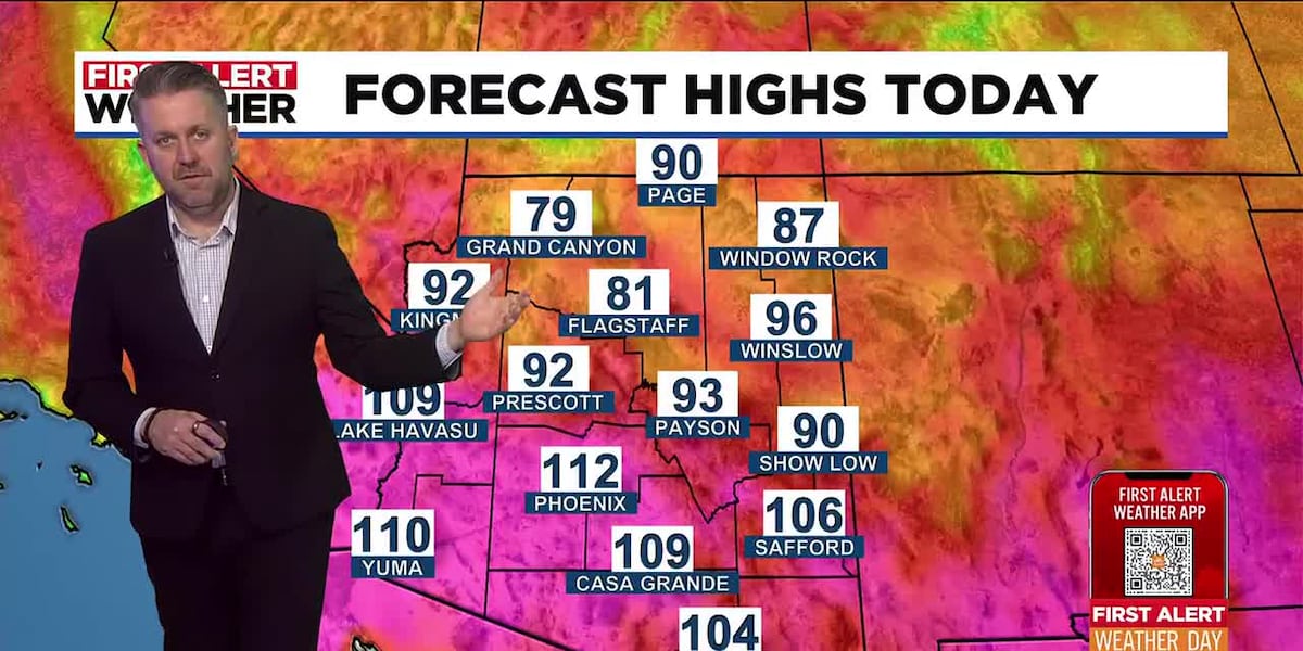 Extreme Heat Warning in effect today in Arizona