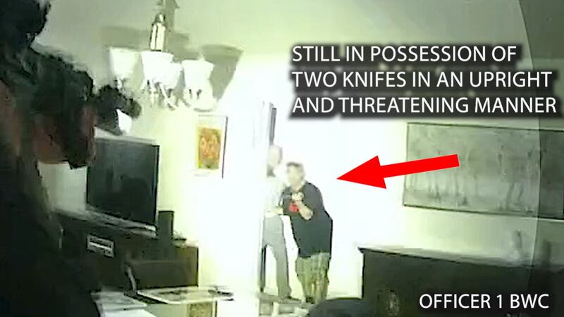 Maricopa police released edited bodycam of the officer-involved shooting on Portis Drive in...