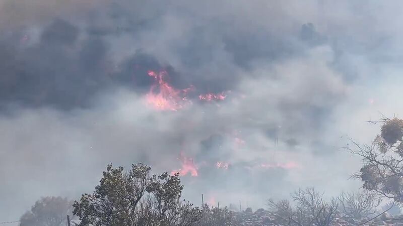 The flames have moved into the Dragoons and the Coronado National Forest.
