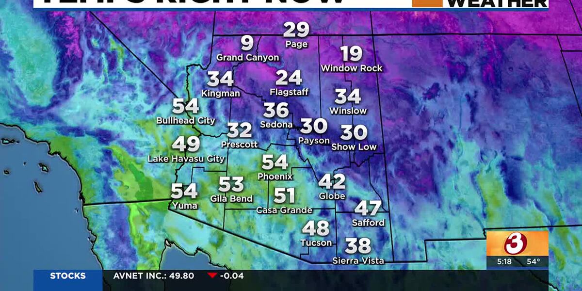 Winter storm moving toward Arizona Winter storm moving toward Arizona