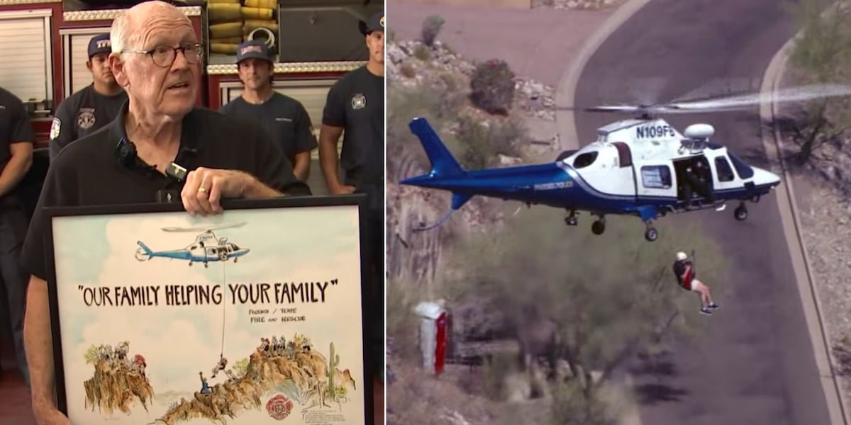 Photo: Azfamily Glen Keane Thanks Arizona Fire Crews Following Mummy Mountain Rescue