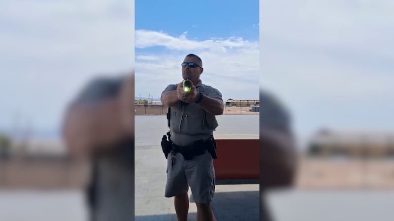 A U.S. Fish and Wildlife Service officer deployed a Taser that sparked a fire at a gas station...