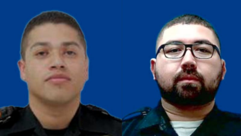 Former officers Antonio Felix (left) and Luis Vasquez Jr. (right) have been arrested for an...