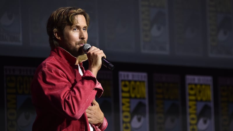Ryan Gosling attends a panel for Marvel Studios during Comic-Con International on Saturday,...