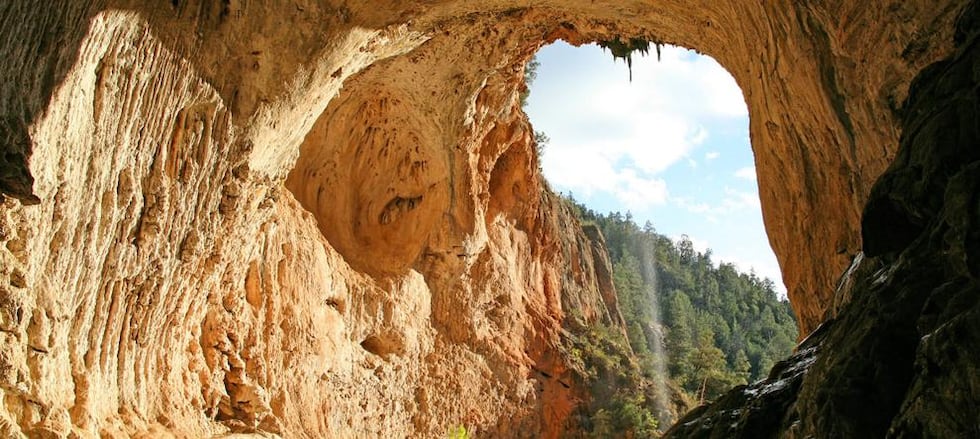 Tonto Natural Bridge State Park -- See this amazing site while traveling the Desert to Tall...