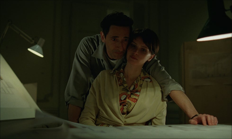 (L-R) Adrien Brody, Felicity Jones