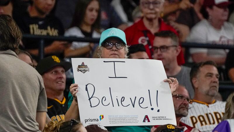 An Arizona Diamondbacks' fan believes her favorite team can make the playoffs during a...