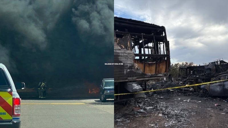 One person died and another is hospitalized after a multiple RVs caught fire in Bullhead City...