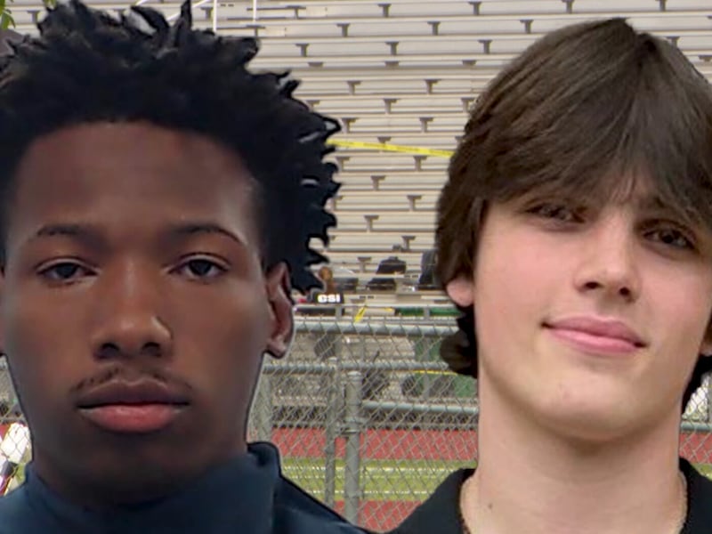 Karmelo Anthony (left), now 19, is charged with murder in the death of Austin Metcalf, 17, at...