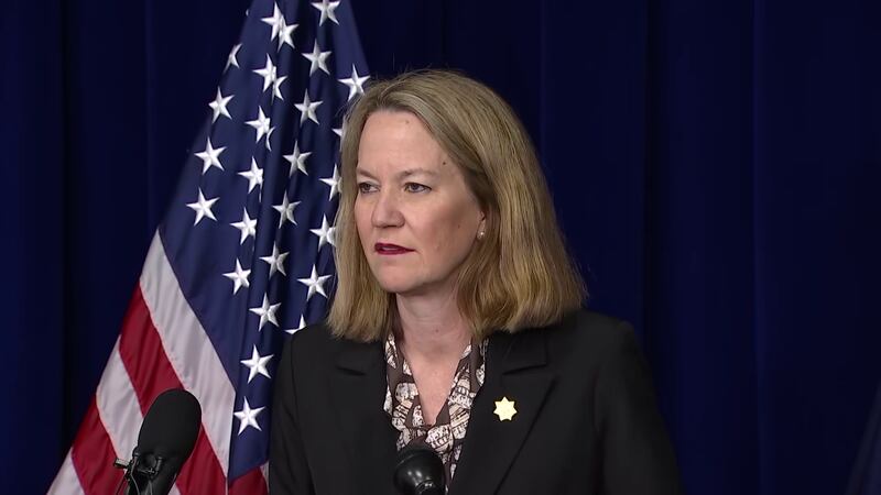 Arizona Attorney General Kris Mayes spoke to reporters on Thursday.