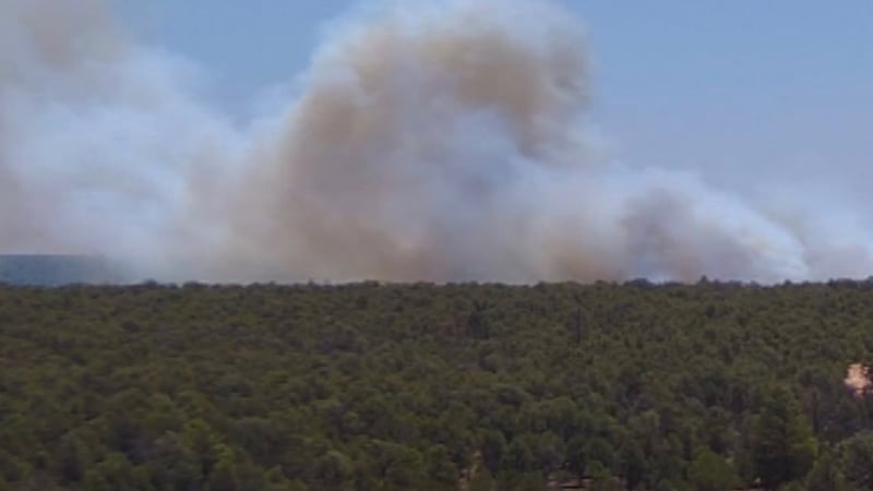 A new fire has started 10 miles south of the Grand Canyon.