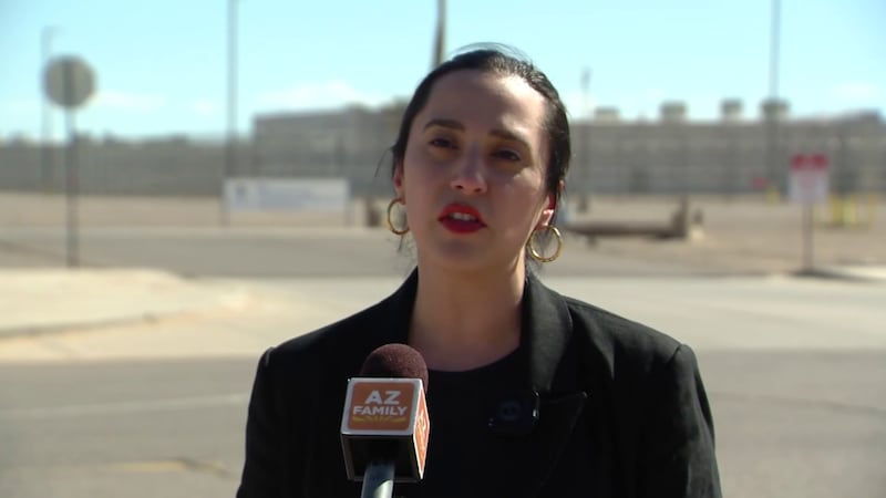 Democratic Congresswoman Yassamin Ansari visits Eloy on Aug. 302025.