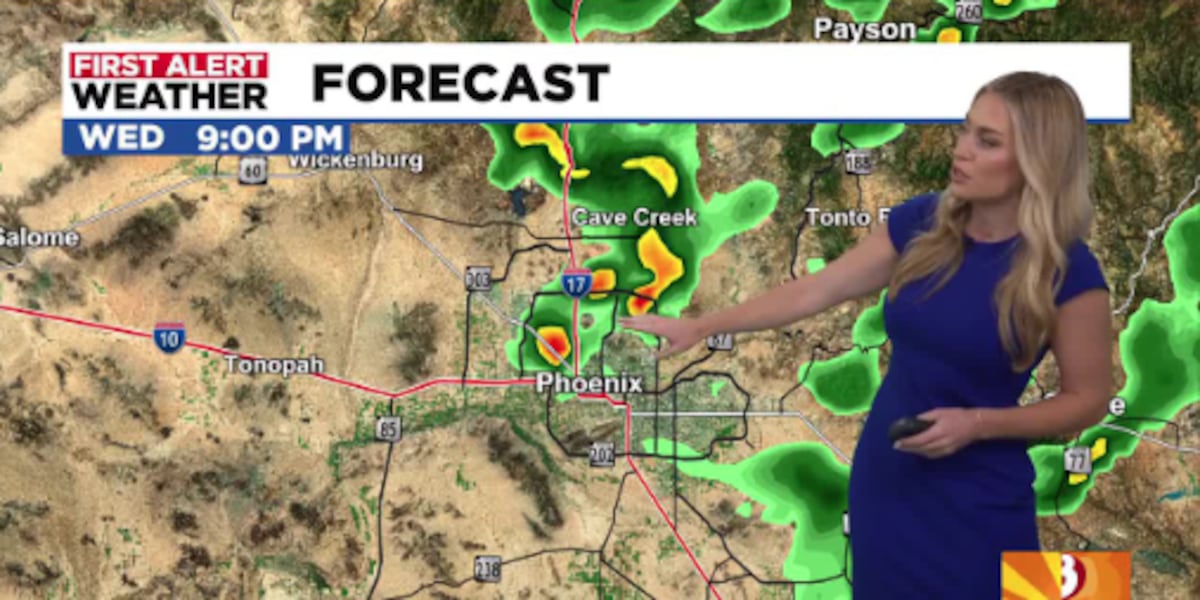 Photo: azfamily.com Dust and Isolated Storms Forecast for Phoenix Metro Area