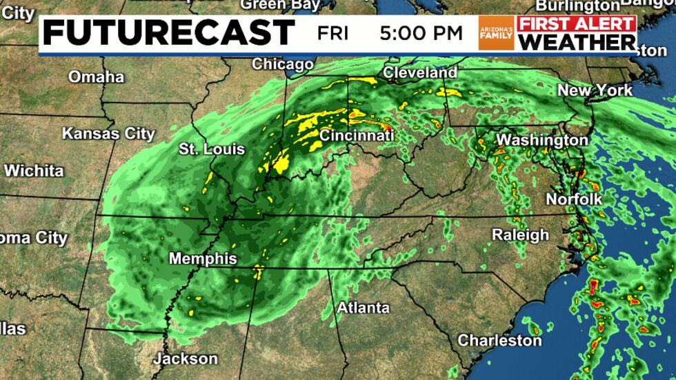 Friday Forecast Rainfall