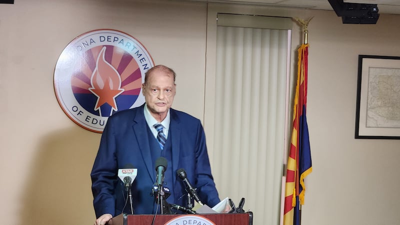 File photo of Tom Horne, Arizona Superintendent of Public Instruction