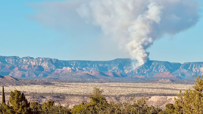 The fire could be seen from Cottonwood