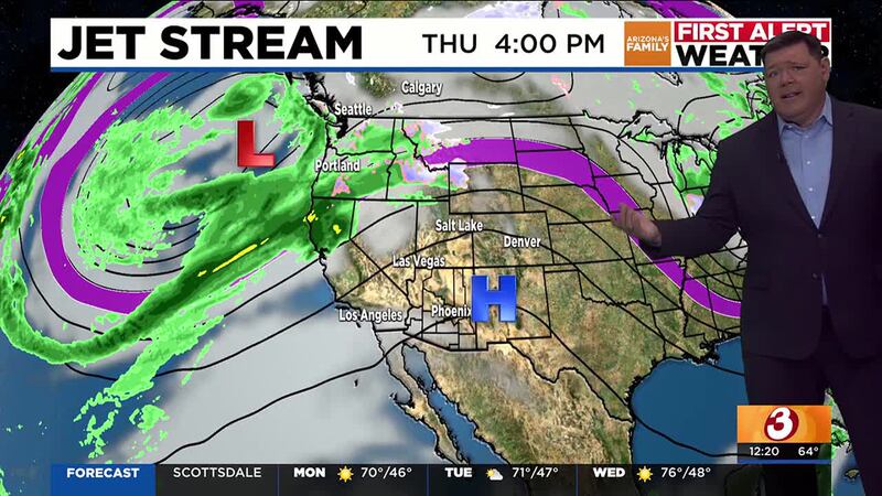 A big storm system will move into the Pacific Northwest over the weekend and could move south,...