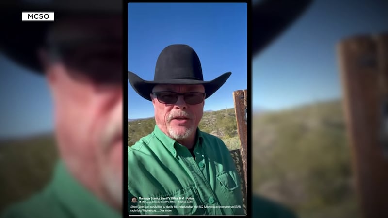 Maricopa County Sheriff Jerry Sheridan released a social media video Saturday clarifying his...
