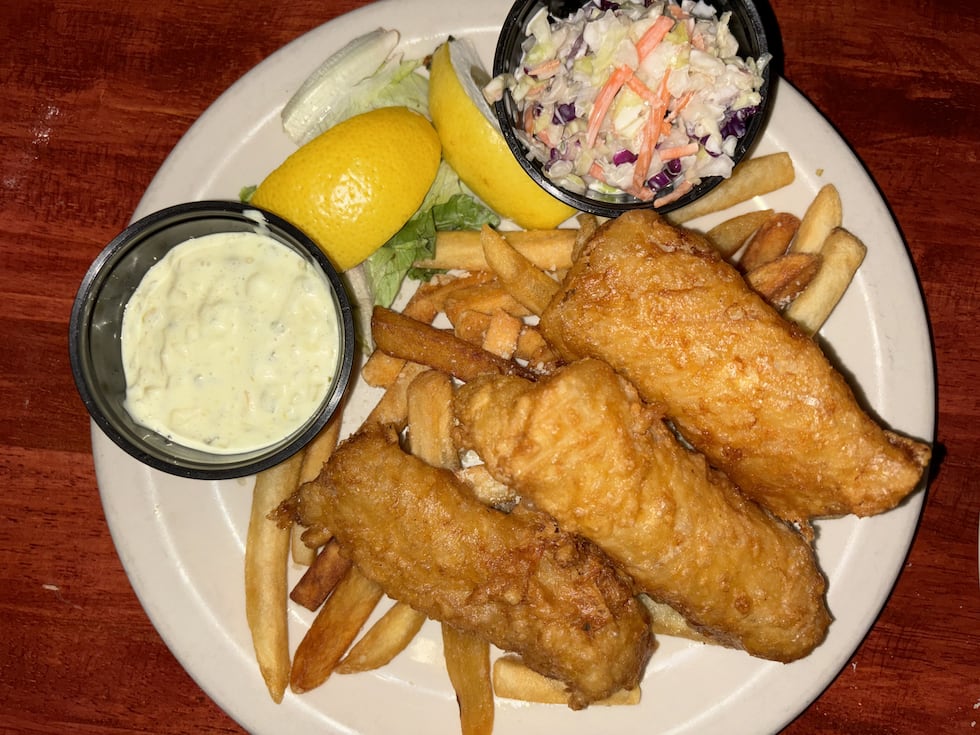 Casey's Fish & Chips is made with beer-battered Northern Atlantic Cod and served with Parmesan...
