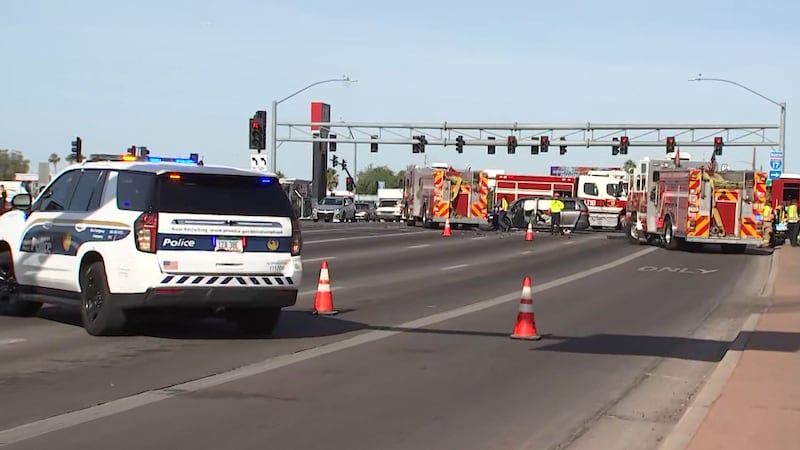 Seven people were taken to Valley hospitals after a three-vehicle crash Wednesday morning on...