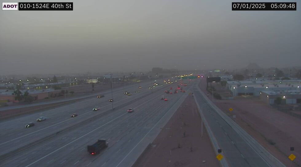 Winds transported dust from distant storms into the Valley, creating hazy conditions early on...