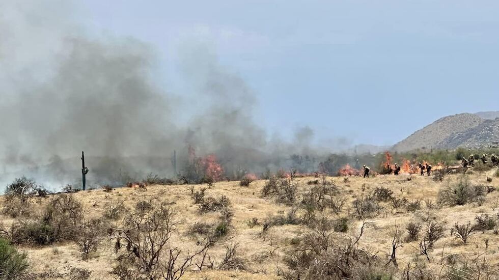 Fountain Hills Fire Department says no structures are threatened at this time.
