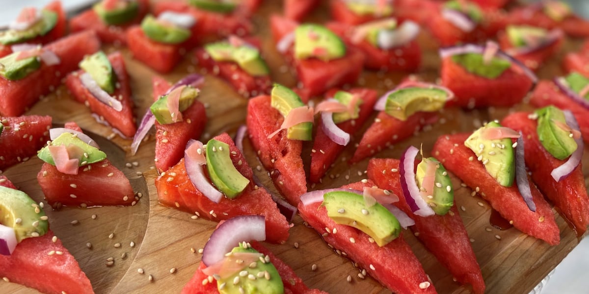 Cool off with Susan's light and tasty watermelon appetizer