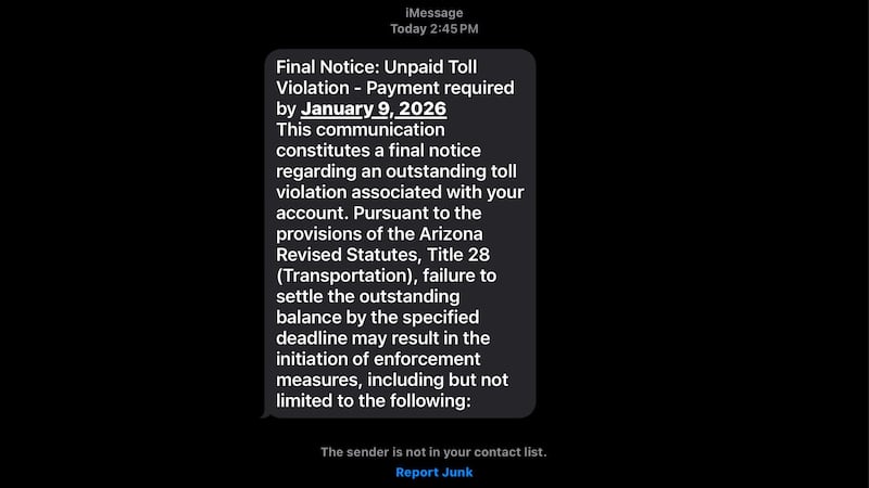 The Arizona Department of Transportation has issued a warning to Arizonans after more scam...