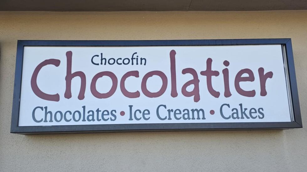 The chocolate shop is in Fountain Hills near Fountain Hills and Palisades Boulevard, north of...