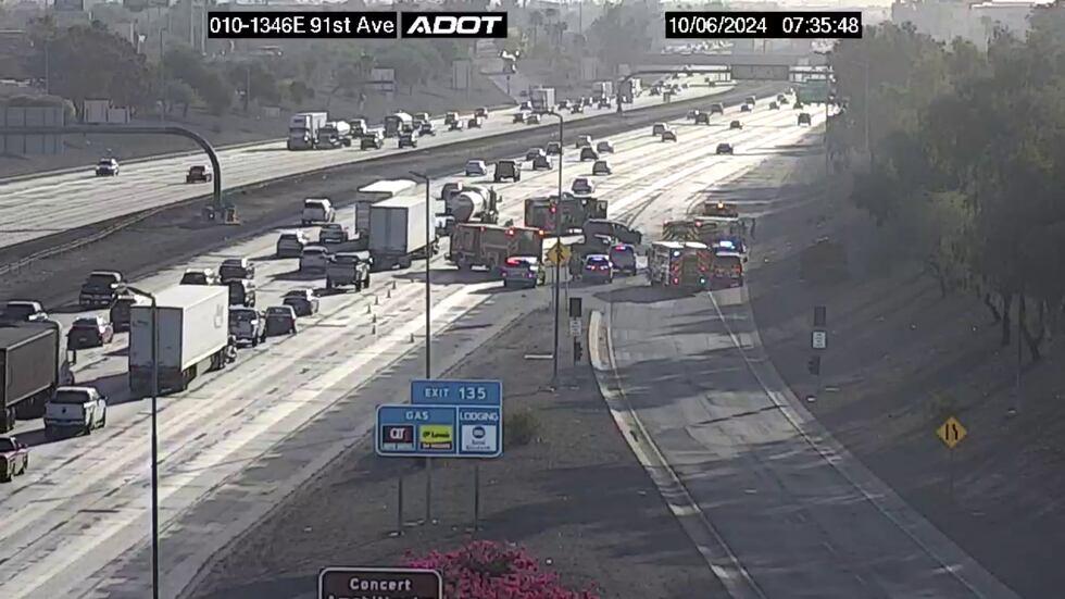 A man has been arrested for a wrong-way crash on the eastbound lanes of I-10 near 91st Avenue.