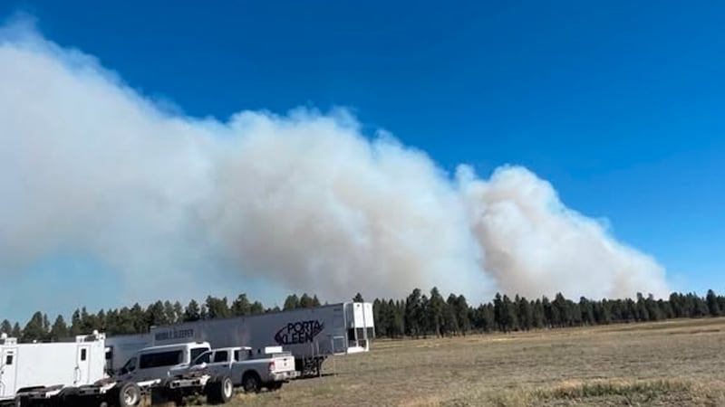 The Spring Valley Fire is estimated to be 112 acres.