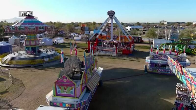 The festival has more than a dozen attractions and three dozen rides.