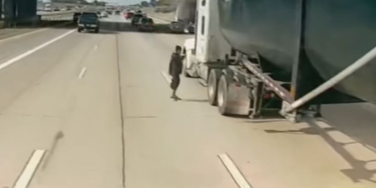 Guy Getting Ran At SHOCKING VIDEO: Person runs across Phoenix area freeway, nearly gets ...