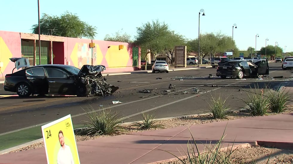 Three people were seriously hurt in a multi-car crash in Guadalupe on Friday afternoon.