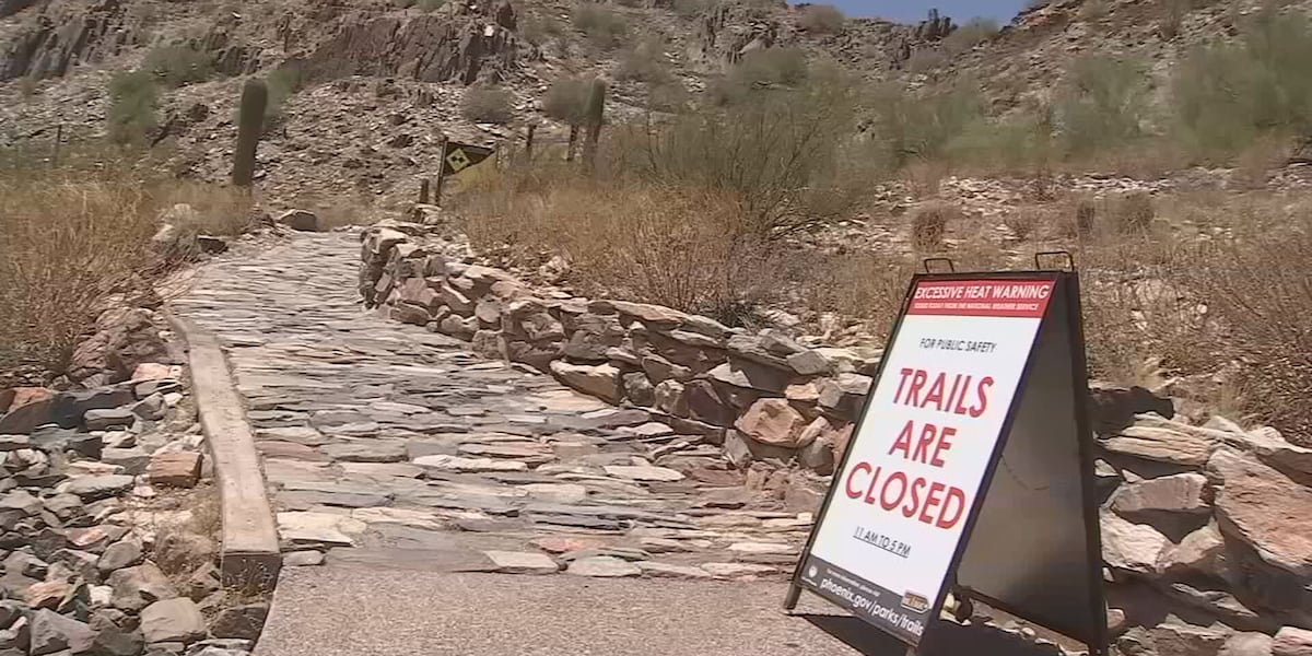 Some Phoenix hiking trails will be closed this weekend due to heat