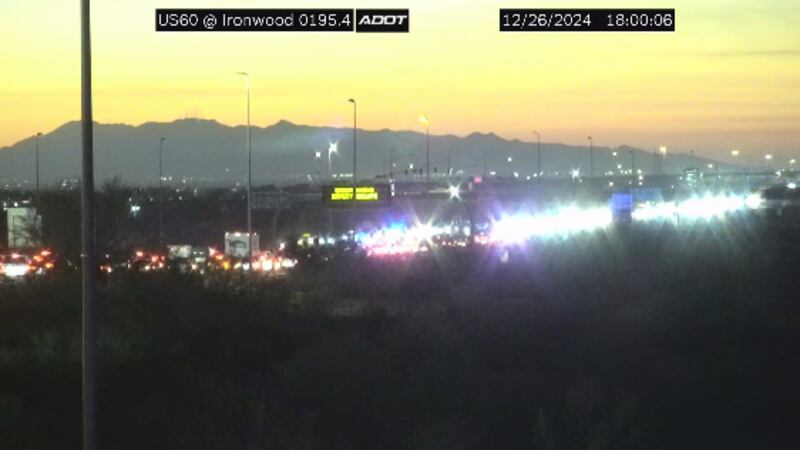 Heavy traffic delays near Apache Junction
