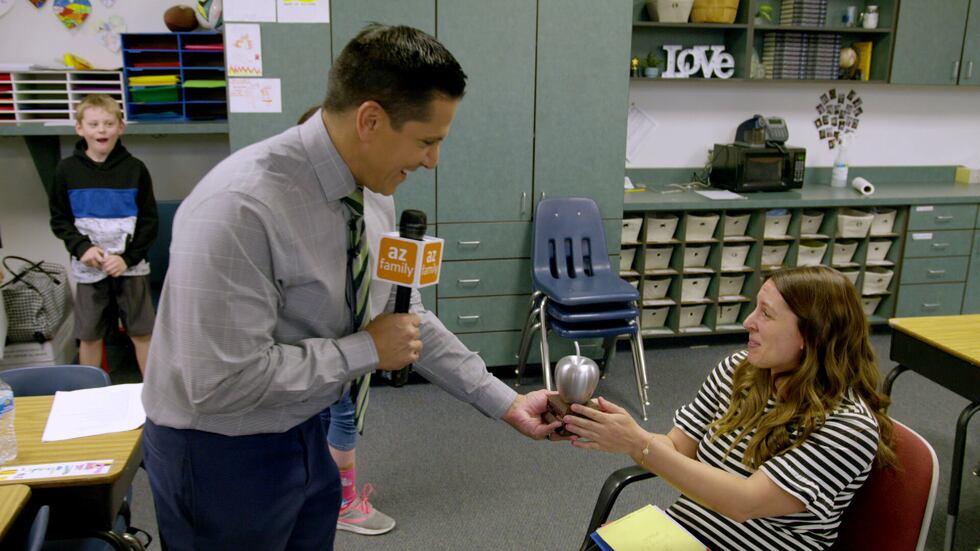 The newest Silver Apple Award recipient is Rebecca Langoni, who teaches fourth grade at the...