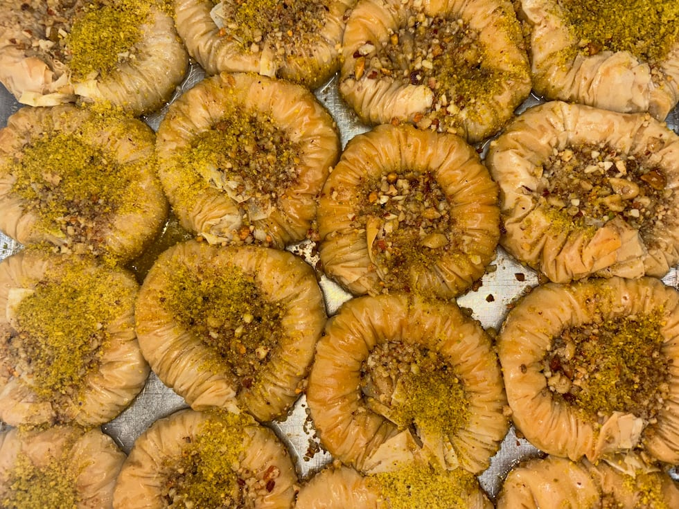 franetic-digital-marketing Hazelnut and pistachio baklava at Haji Baba