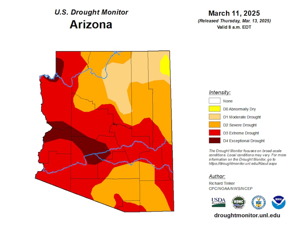 AZ Drought March 13, 2025