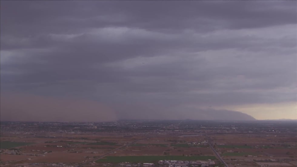 A dust storm is moving through the Valley.
