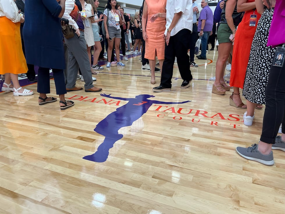 The courts will have her name and a logo inspired by the WNBA’s all-time scoring leader.