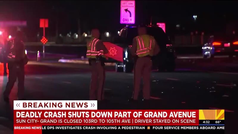 A DPS spokesperson said a woman wearing dark-colored clothes was walking in the road when she...