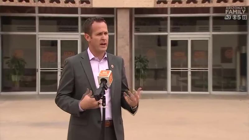 An Arizona Republican running for Congress suspended his campaign after being called to active duty in the Air Force.