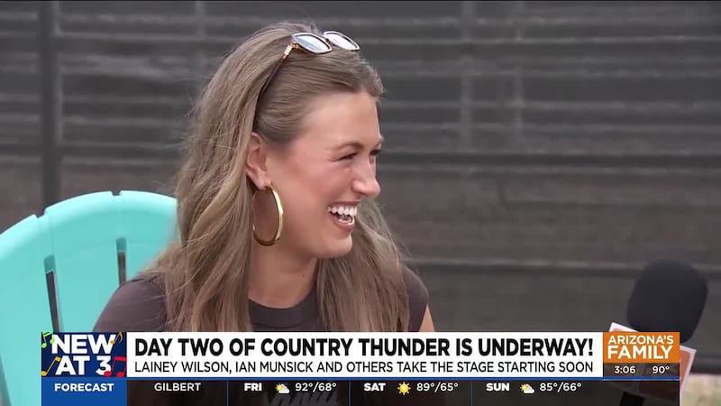 The second day of Country Thunder Arizona is underway in Florence.