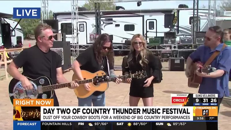 Country artists like Shari Rowe are bringing their high-energy sound to Country Thunder.