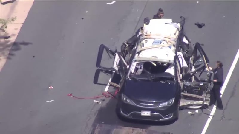 Firefighters arrived and quickly put out the burning car.