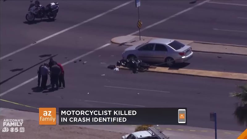 Motorcyclist involved in a fatal crash with a Valley Metro bus on Interstate...