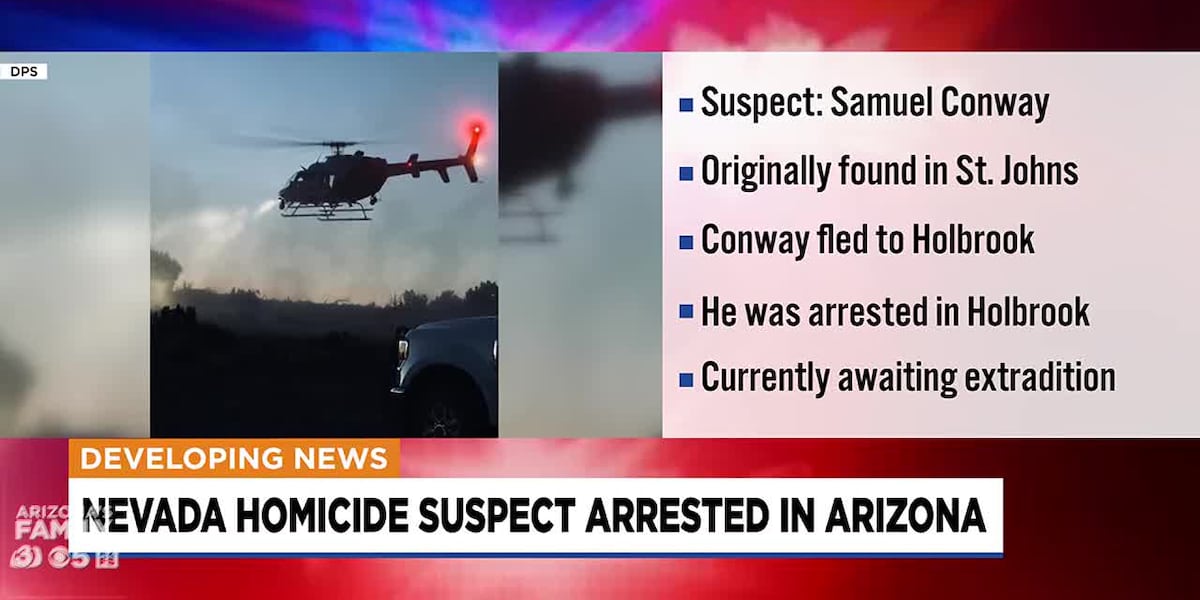 Nevada homicide suspect arrested in northern Arizona Nevada homicide suspect arrested in northern Arizona